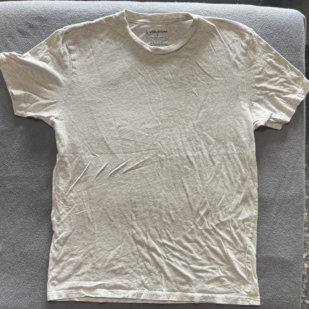 Volcom Men's Light Gray Short Sleeve Tee